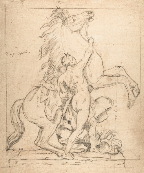 Study for one of the Chevaux de Marly ca 1740