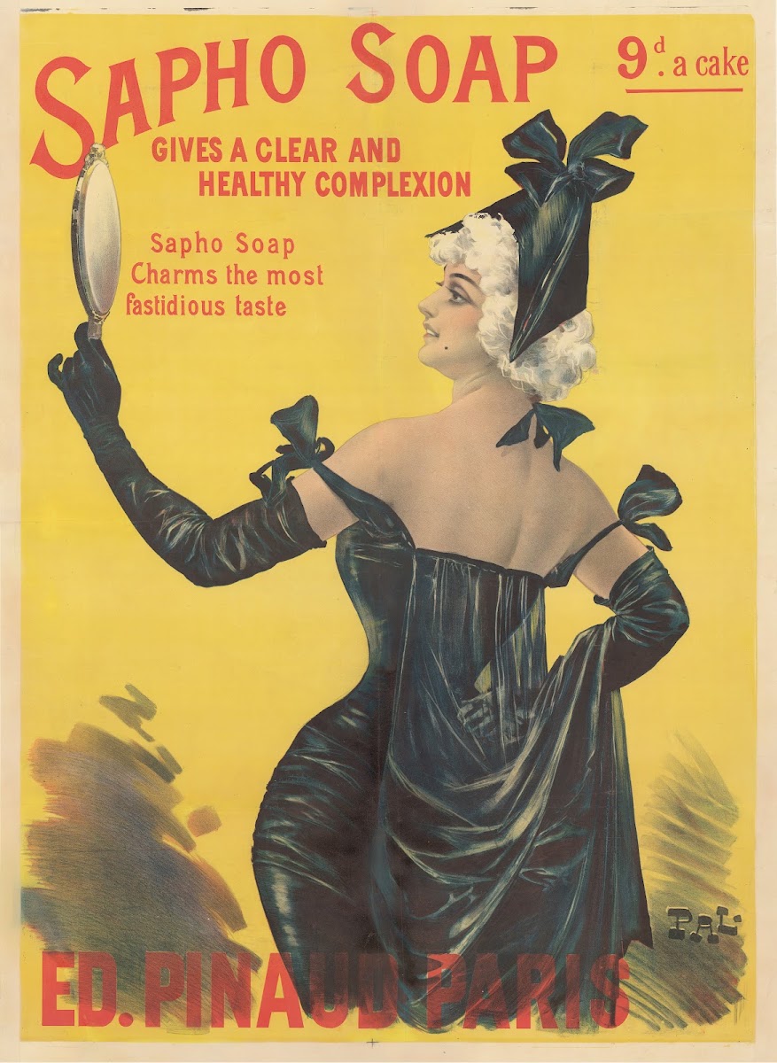 Sapho soap gives a clear and healthy complexion Ed Pinaud Paris 1895 1900