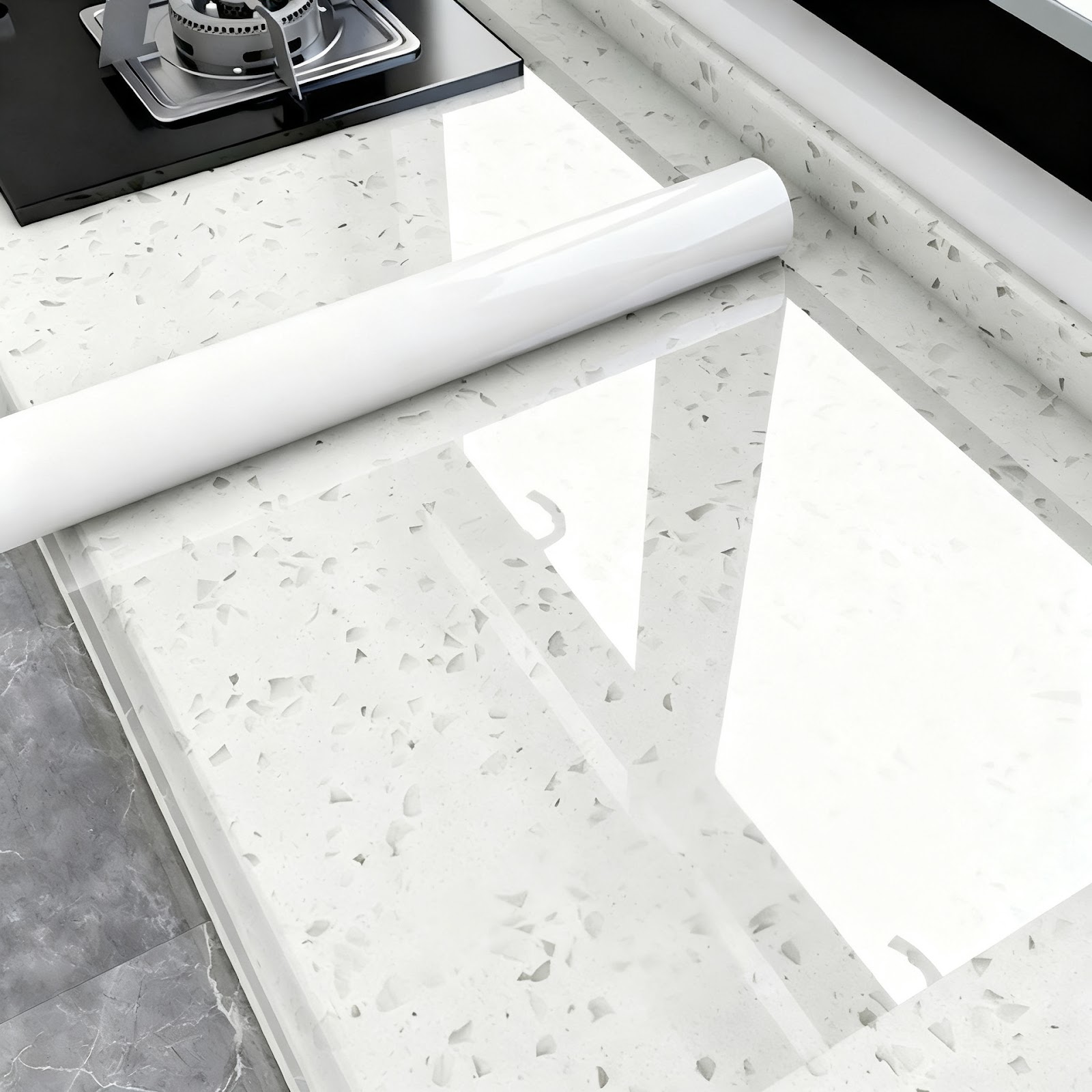 Kitchen Countertop Protective Film, PET, Oil and Water Resistant