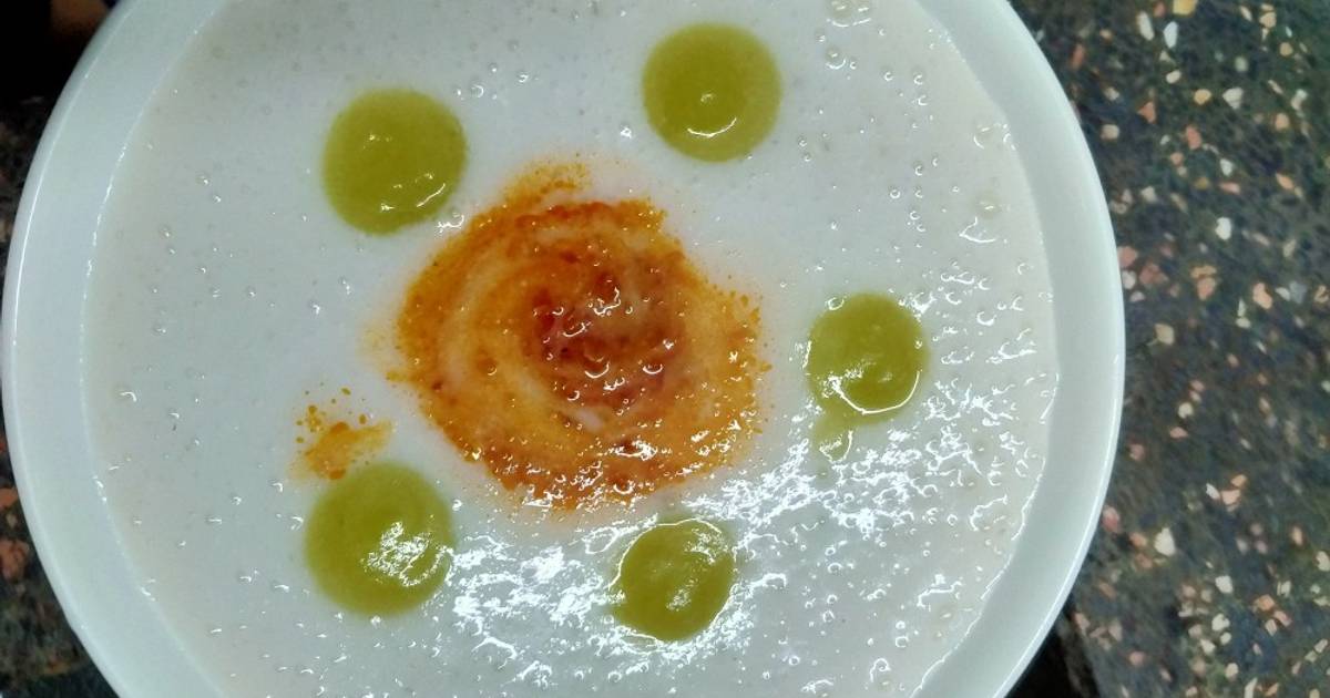 Porridge shrimp with cheese and squash (Cháo tôm bí đao phô mai)