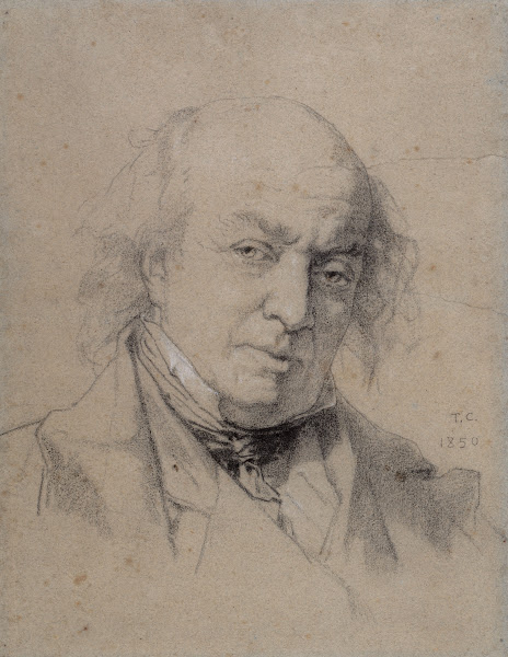 Portrait de Béranger Pierre Jean 1780 1857 à 70 ans 1850