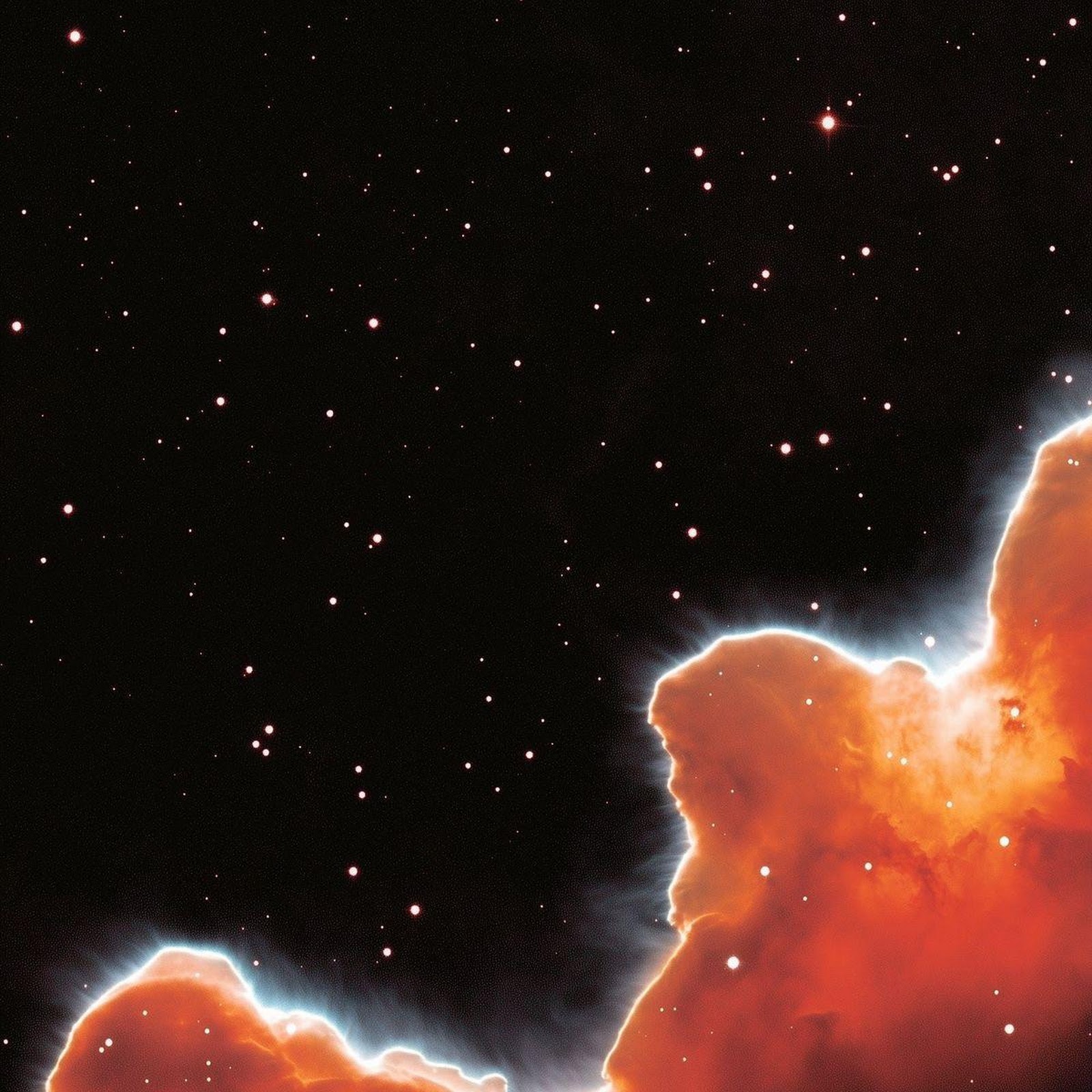 Download Intense Red Cosmic Cloud Nebula Full HD iPhone