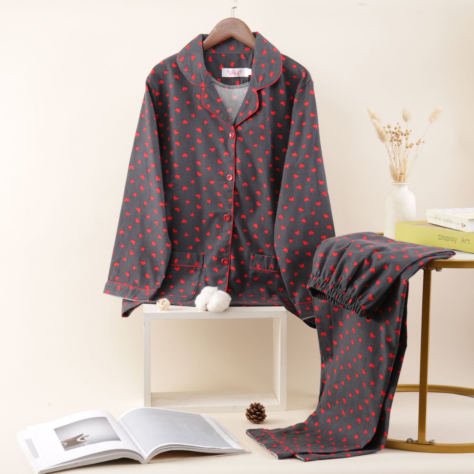 Women's House Suit, Cotton Flannel, Warming