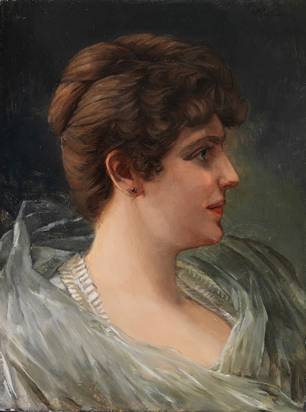 Bildnis einer Dame im Profil 1878