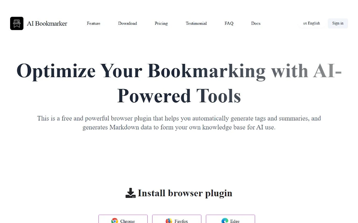 Captura de aibookmarker
