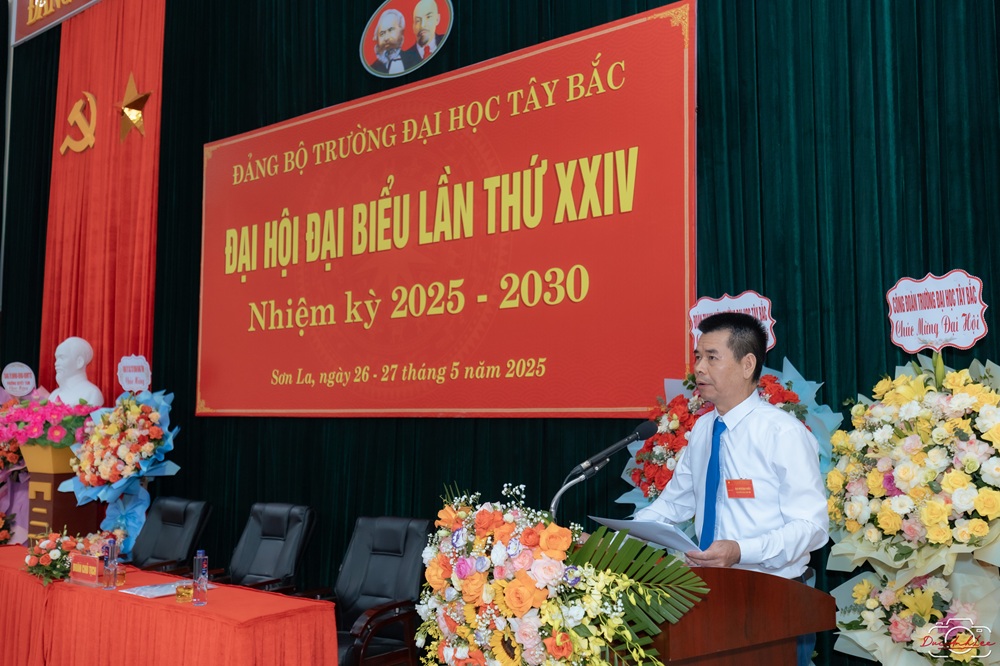 Đảng bộ Trường Đại học Tây Bắc tổ chức thành công Đại hội Đại biểu Đảng bộ Trường Đại học Tây Bắc lần thứ XXIV, nhiệm kỳ 2025 - 2030