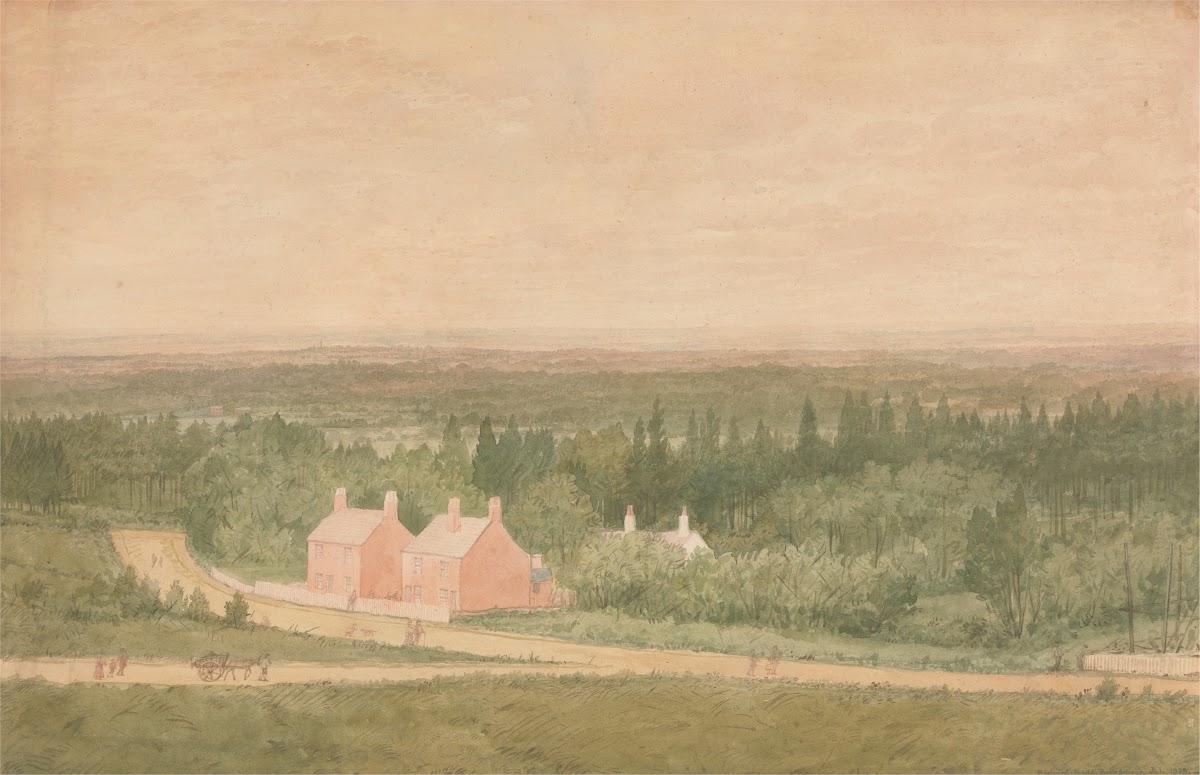 Landscape with Cottages Broadmoor 1873