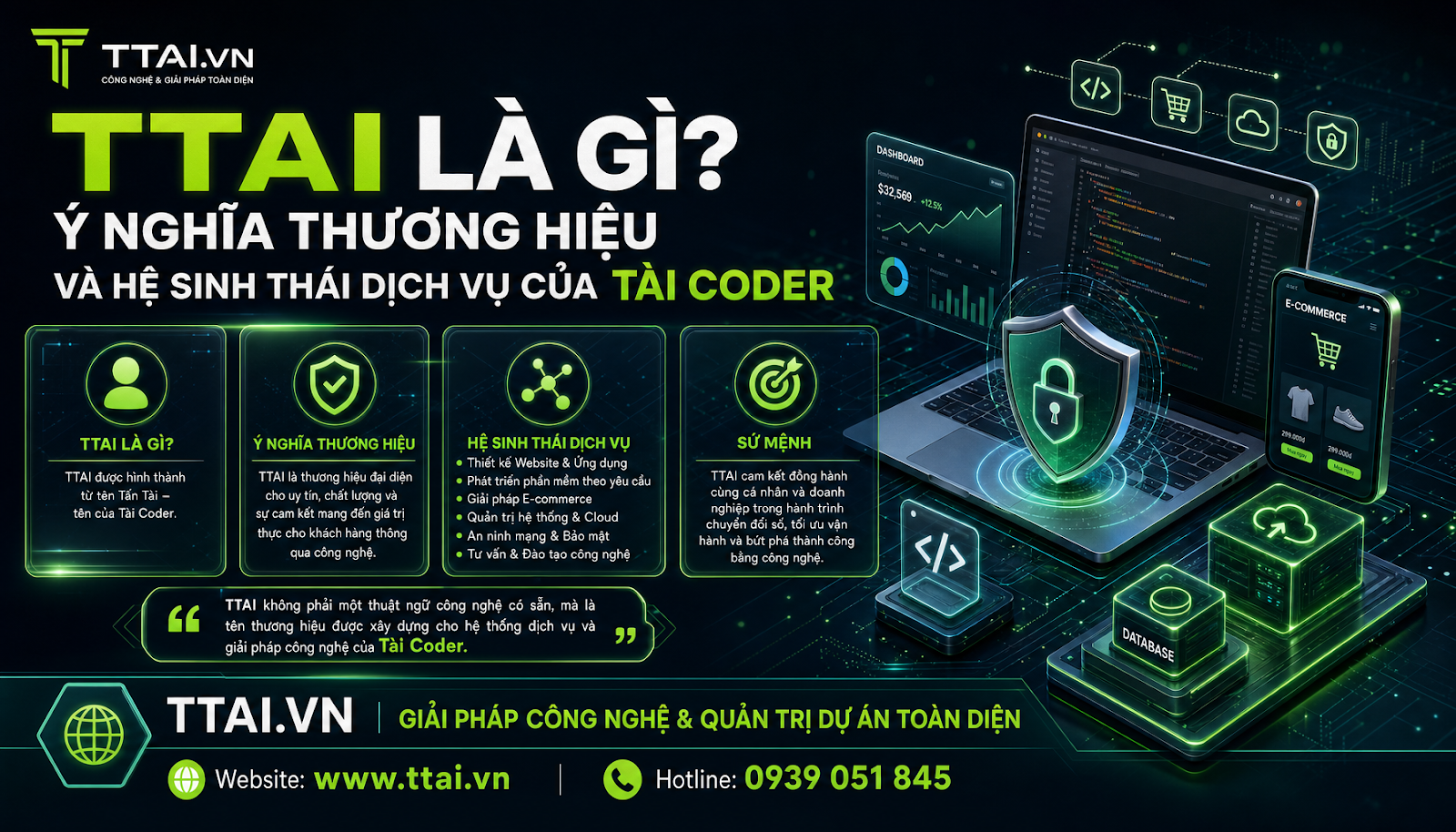 TTAI Là Gì? Ý Nghĩa Thương Hiệu Và Hệ Sinh Thái Dịch Vụ Của Tài Coder