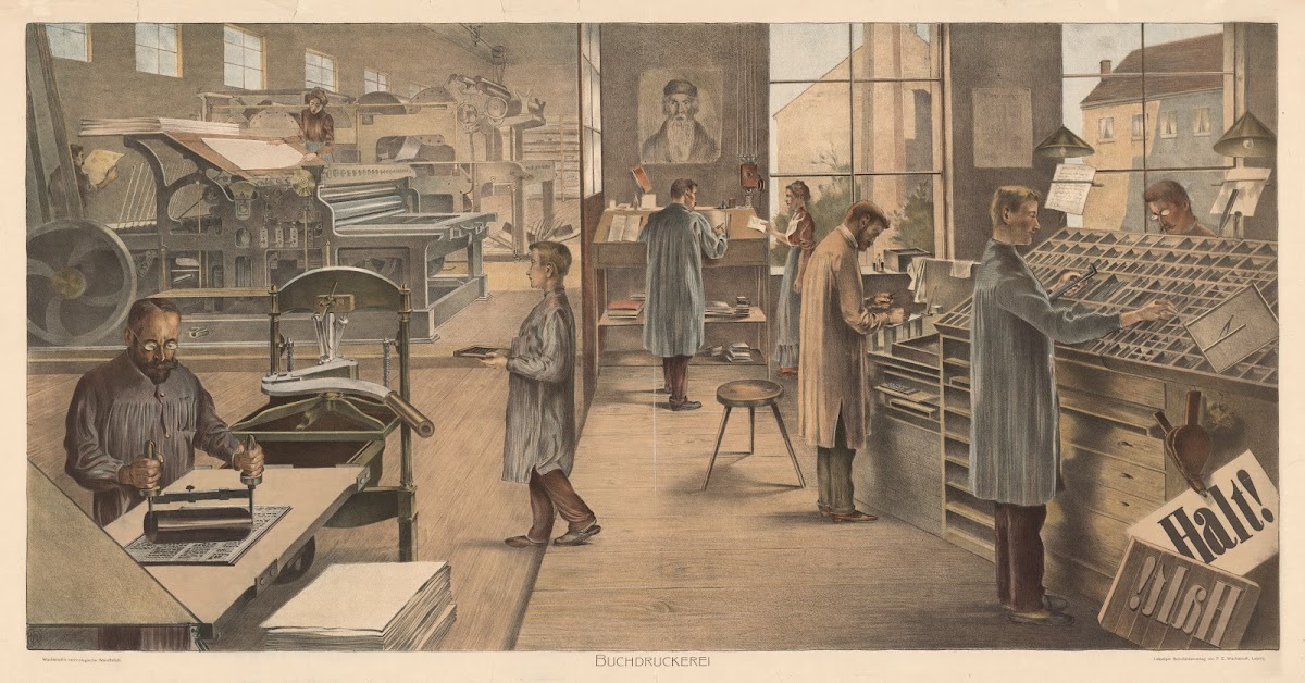 Buchdruckerei 1910