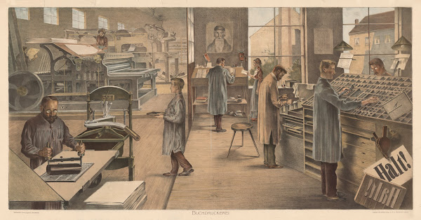 Buchdruckerei 1910