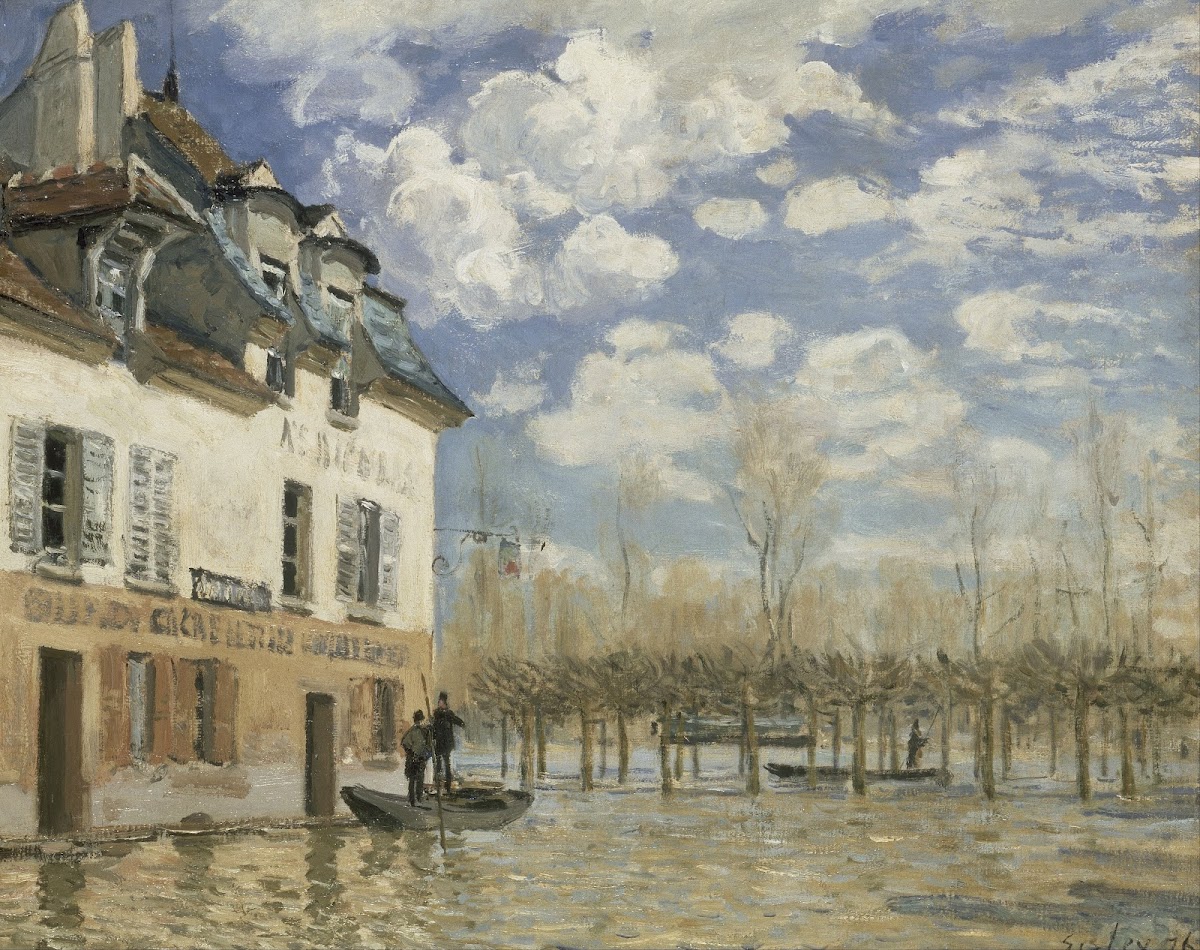 Boat in the Flood at Port Marly 1876