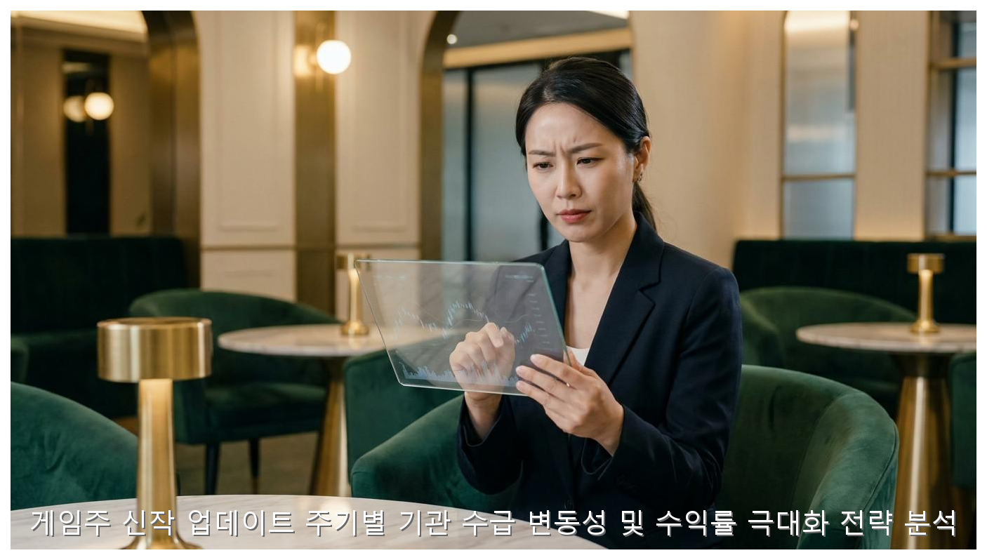 게임주 신작 업데이트 주기별 기관 수급 변동성 및 수익률 극대화 전략 분석 핵심 안내 및 분석 인포그래픽 (3)