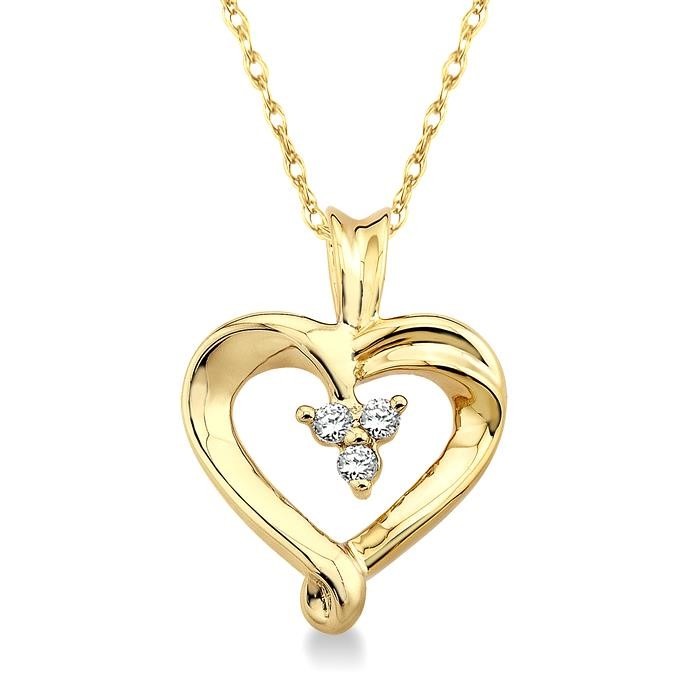 Heart Shape Diamond Fashion Pendant