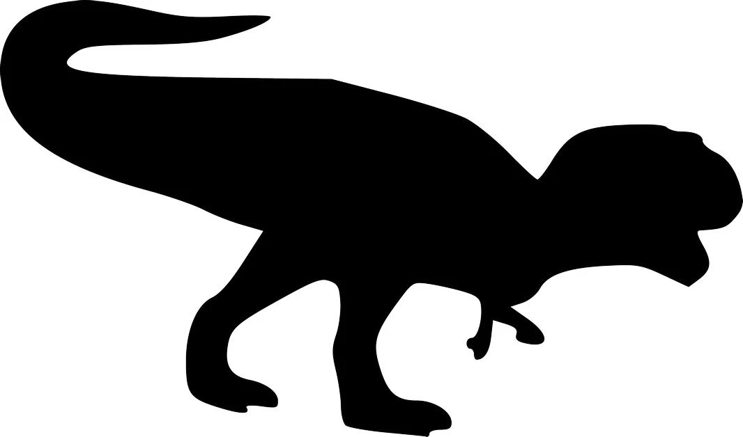 Tyrannosaurus Rex Dinosaur Silhouette Free SVG for Vinyl Cutter