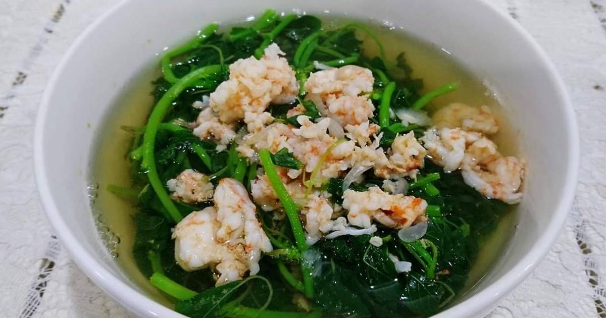Canh rau dền nấu tôm 🦐