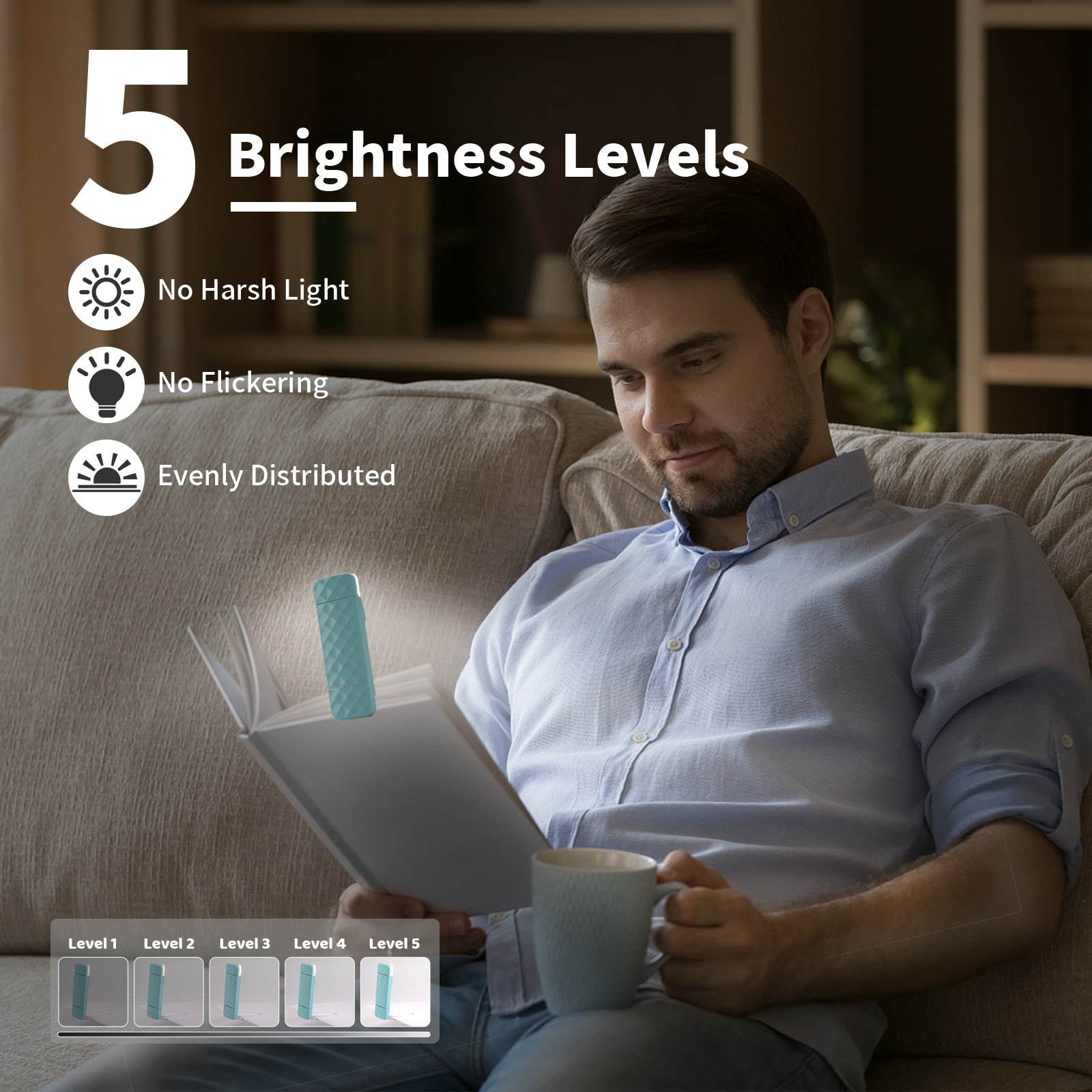 Kompakte LED-Klemmleuchte für Studium und Wohnheim