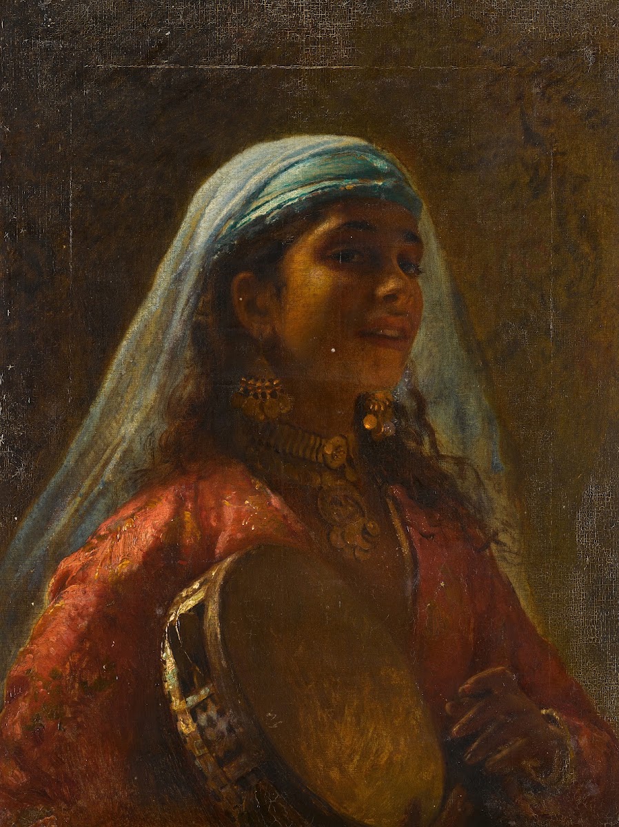 Egyptian Girl with a Tambourine