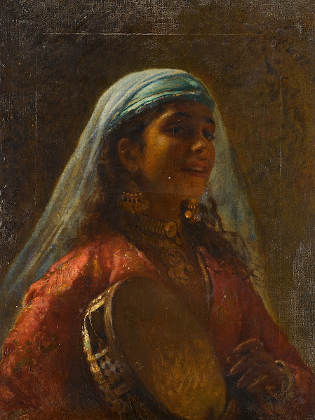 Egyptian Girl with a Tambourine