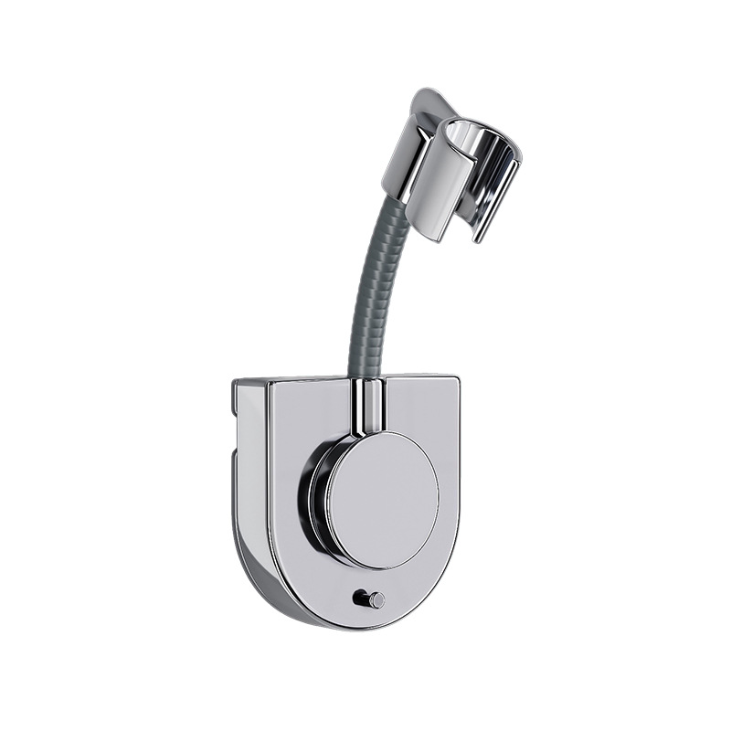 Shower head holder, free angle adjustment, no drilling