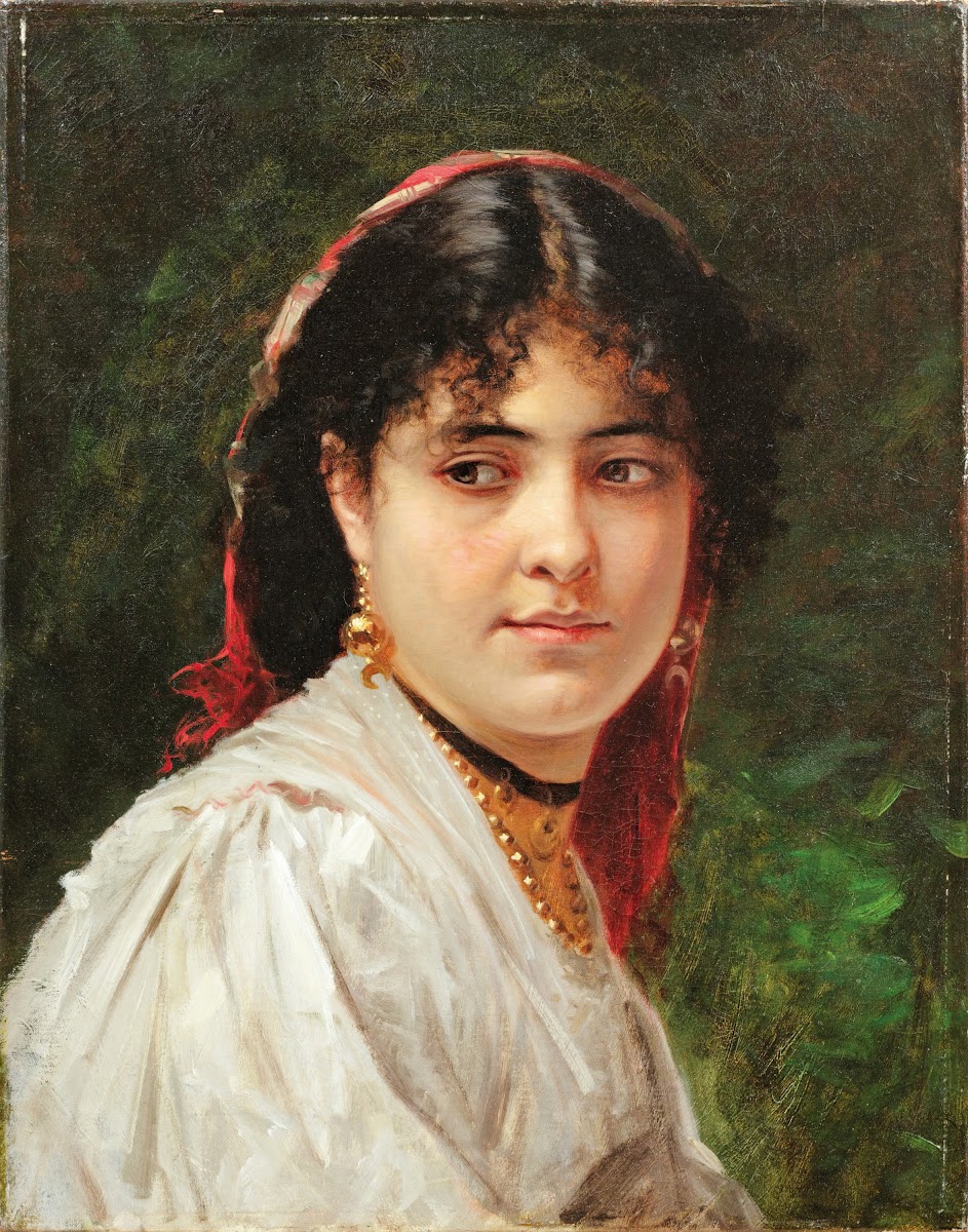 Portrait of a young italian woman 1875