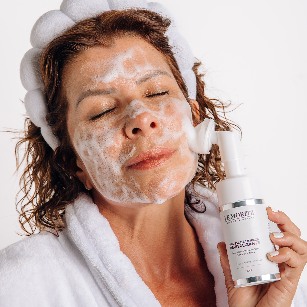 Aplicação · Mousse de Limpeza
