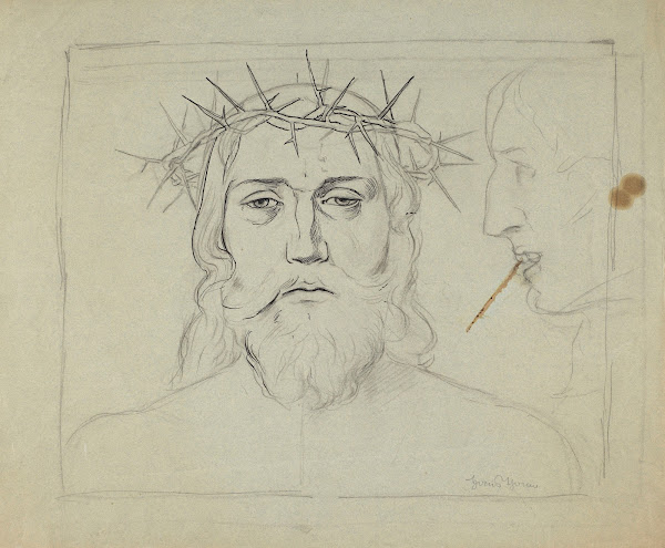 Head of Christ Crowned with Thorns and Tormentors Head 1870   1890