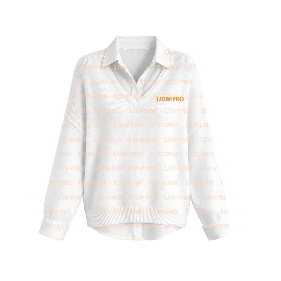 AOP STY-011 Women's Shirt Collar Long Sleeve Top