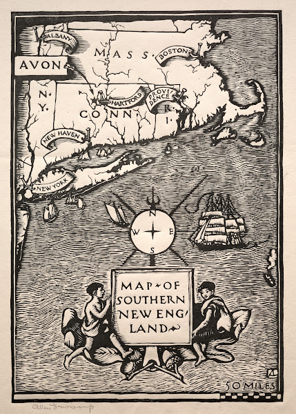Map of Southern New England c 19001926