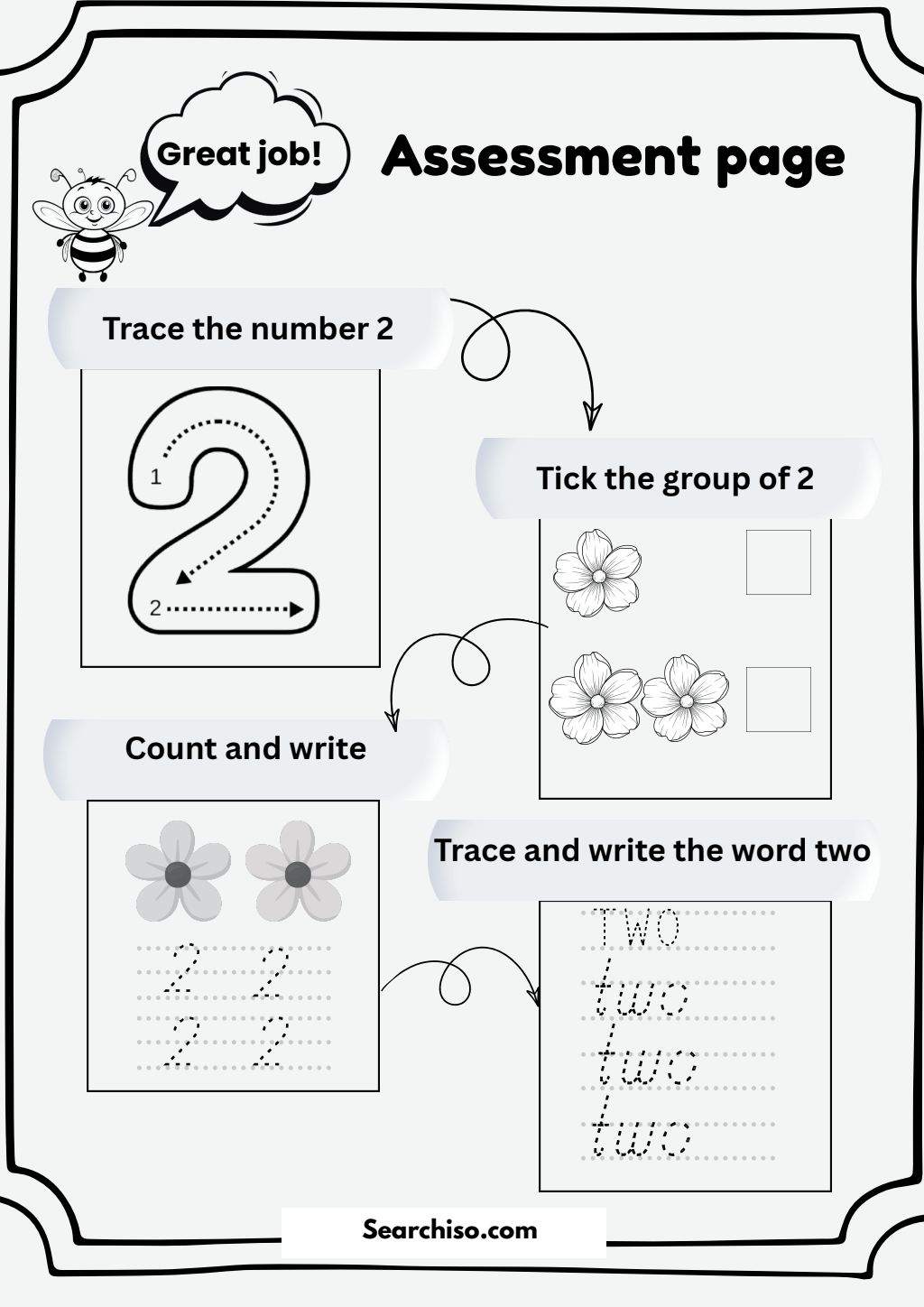 Numerical Foundations: The Number Two Workbook PDF printable