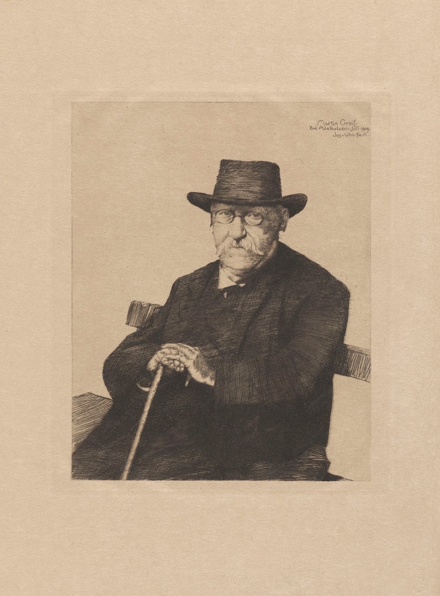 Bildnis Von Martin Greif 1922