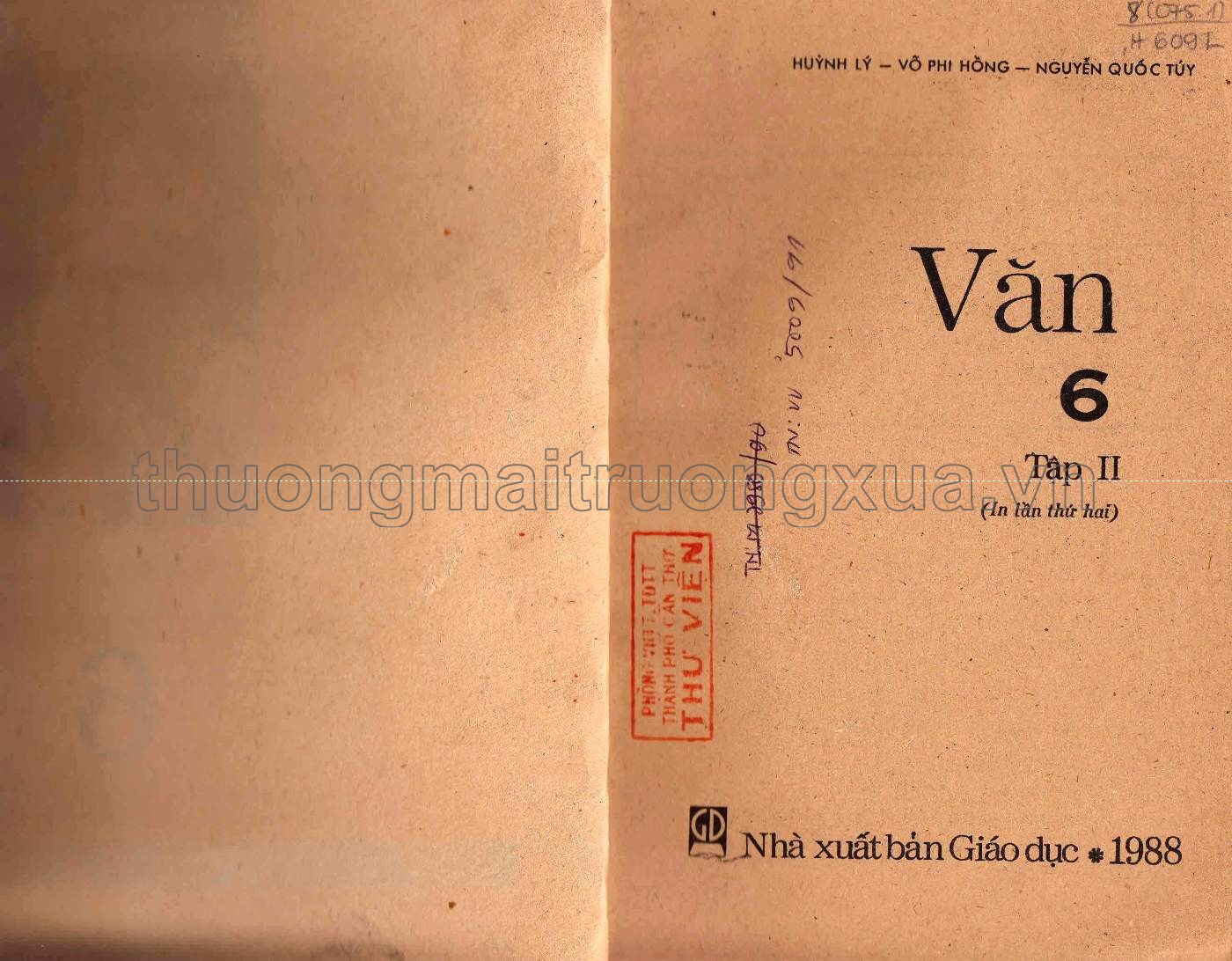 Văn 6, tập 2 (1988) - Trang 1