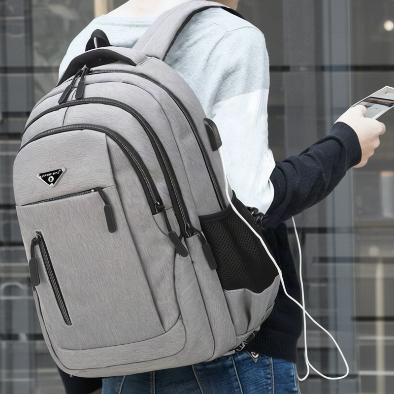 Backpack with USB charging function, large capacity, model 85233