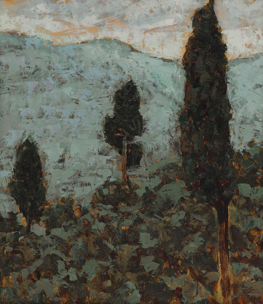 Cypresses under the Mountain 1931
