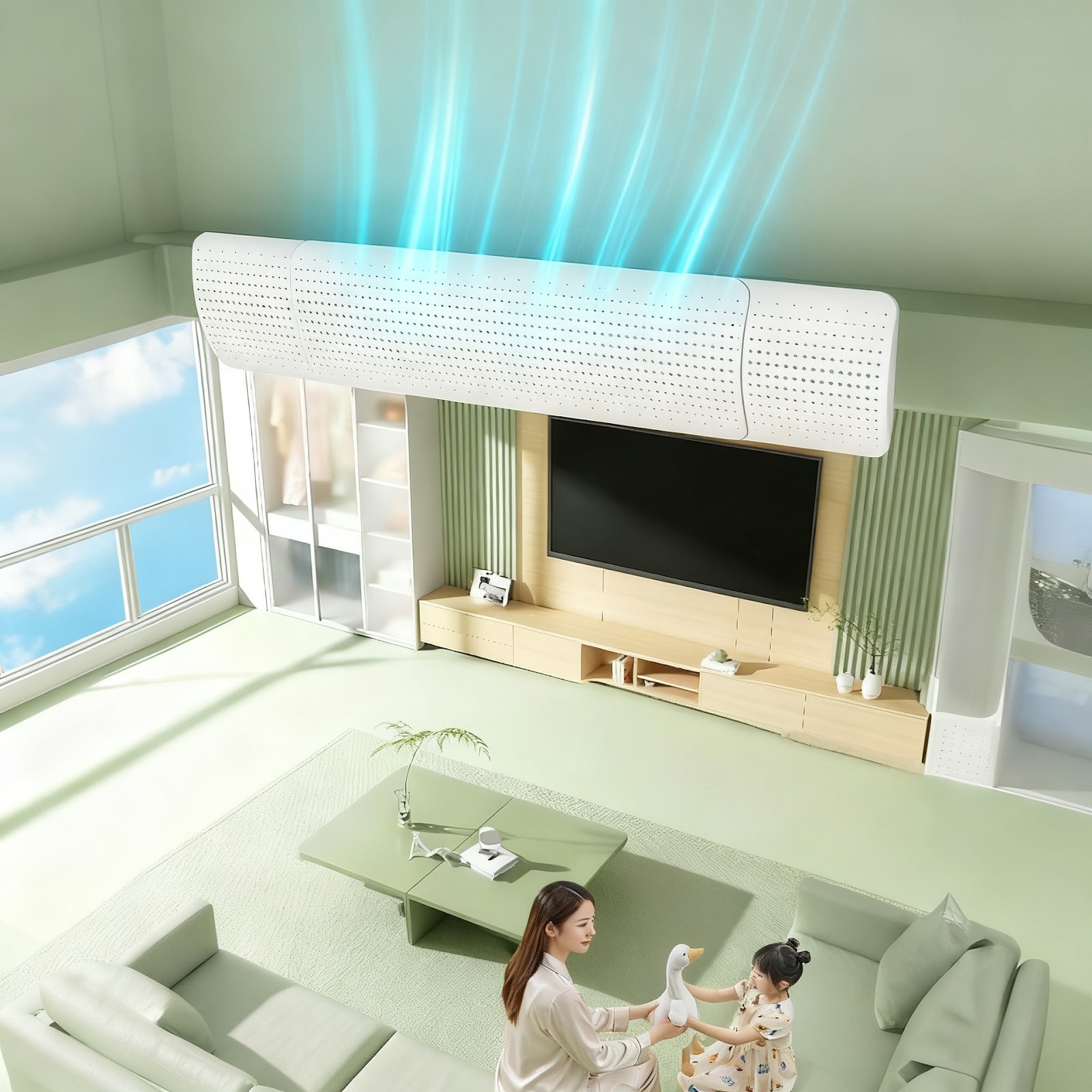 Air Conditioning Wind Deflector for Ceiling Cassettes