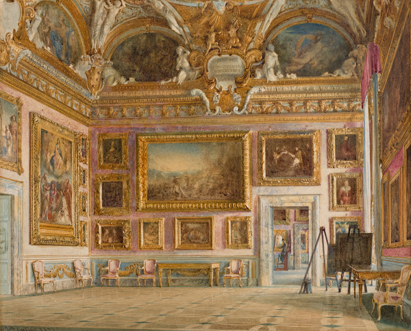 Interior of Palazzo Pitti in Florence Sala di Saturno