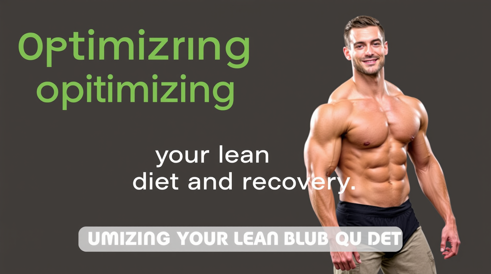 Diagram or image illustrating optimizing your lean bulk diet and recovery