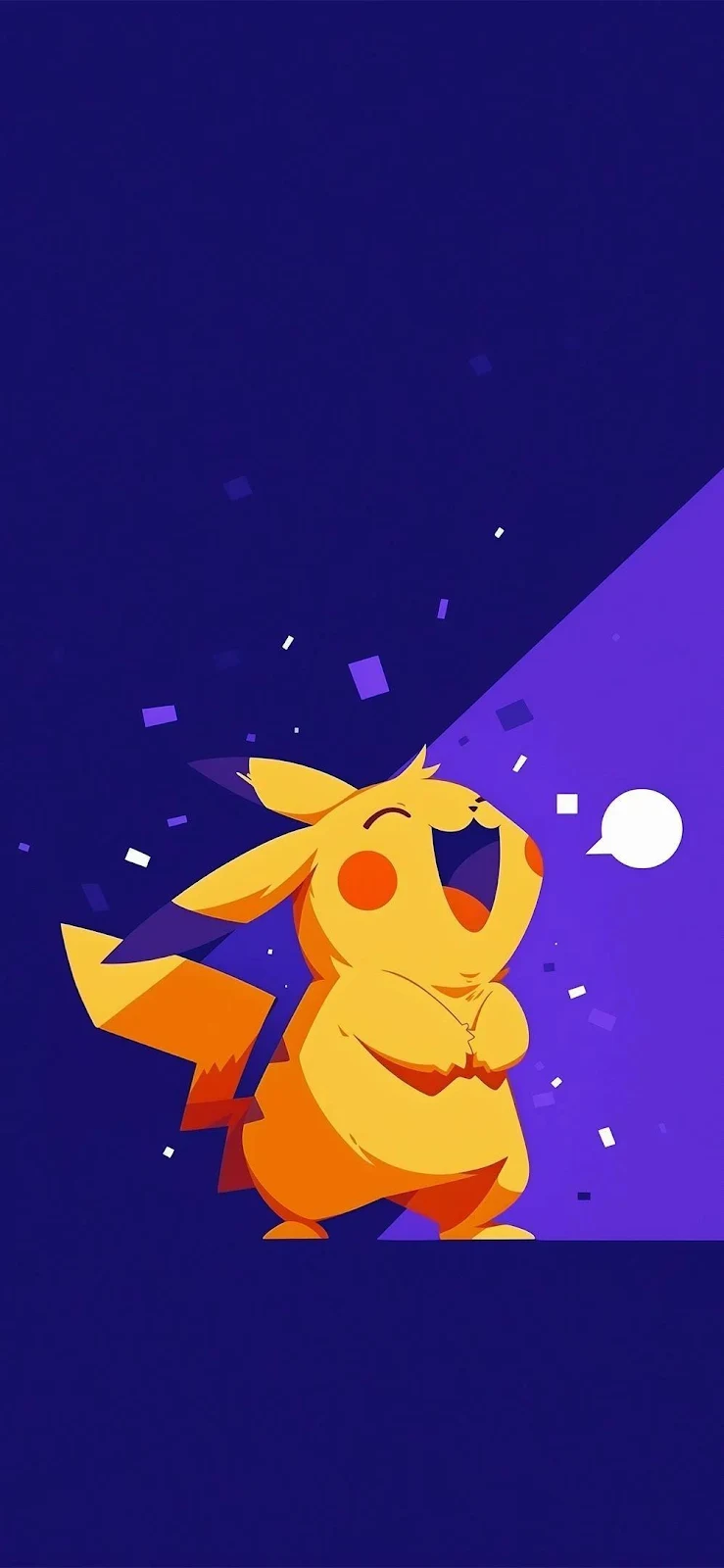Happy Pikachu Pokemon Illustration - Digital Illustration iPhone Wallpaper (998x2160)