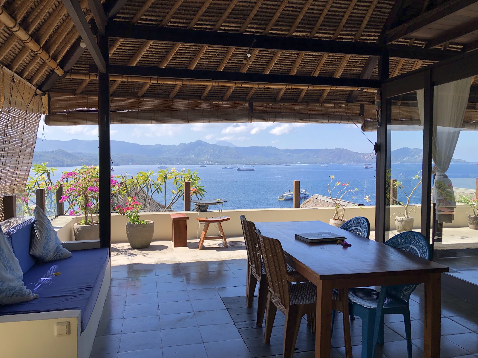 Bloo Lagoon preserves the site by reusing the stones picked while excavating the site for walls. Bloo lagoon bali, Bloo lagoon eco village bali, sustainable accommodation bali. CarbonEthics Indonesia