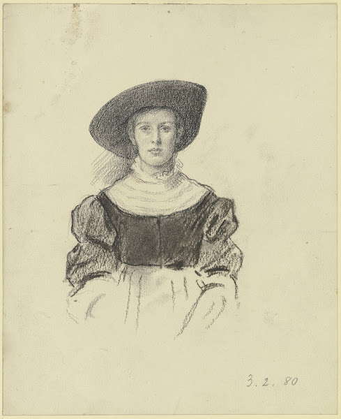 Portia aus der Vorbereitung zum Kostümball 1880
