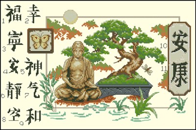 DIM35085 Bonsai And Buddha