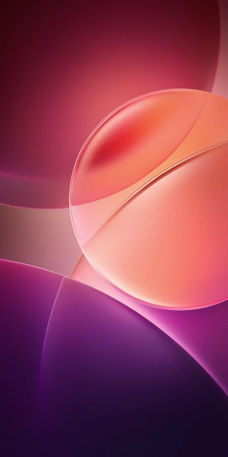 Abstract Pink Glass Spheres Full HD iPhone Phone Wallpaper
