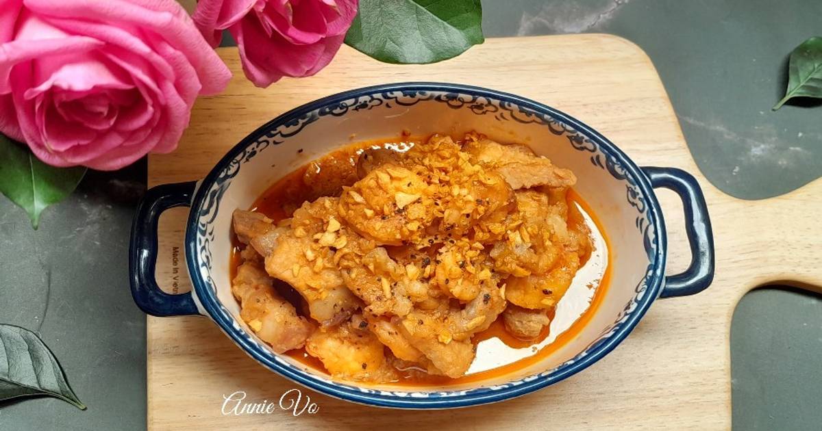 Tôm thịt rang tỏi