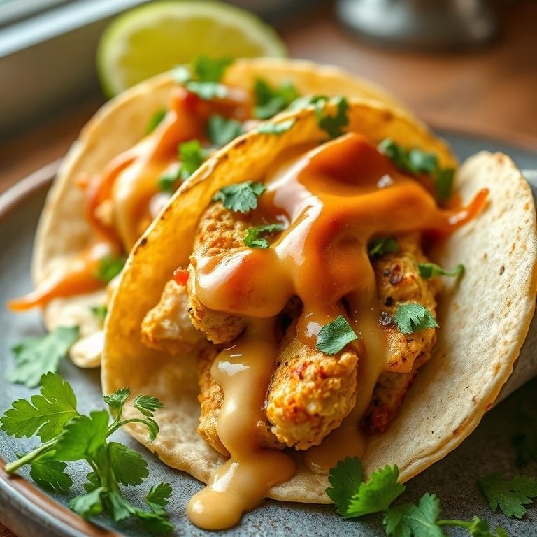 Easy Dill Pickle Ranch Smash Chicken Tacos for Quick Weeknight Fun finished
