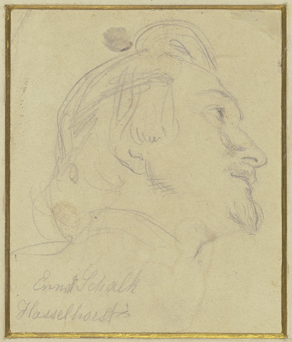 Kopf Des Malers Ernst Schalck