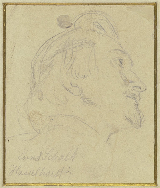Kopf Des Malers Ernst Schalck