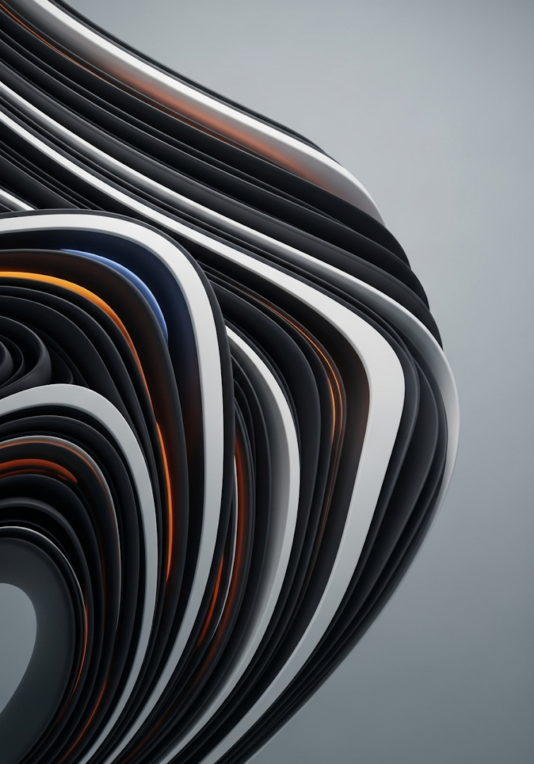 Abstract Flowing Elegance