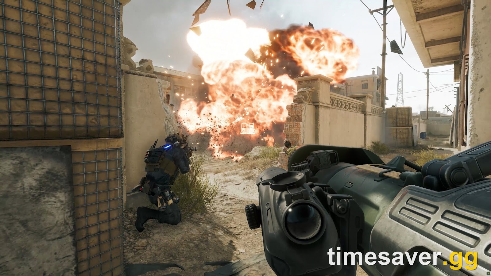 Delta Force Brakkesh desert-town alley firefight