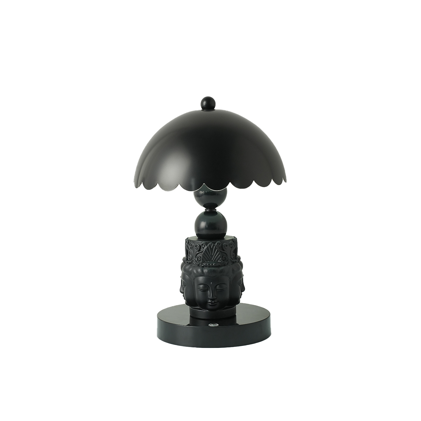 Buddha Table Lamp, Black, 3-step dimmable