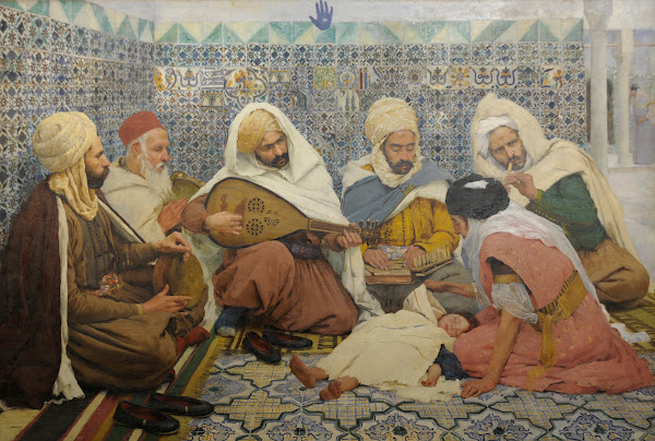 LExorcisme  Musiciens Arabes Chassant Les Djinns Du Corps Dun Enfant 1884