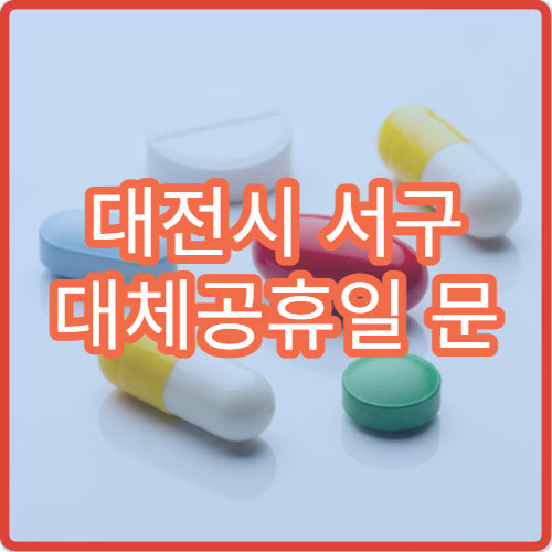대전시 서구 대체공휴일 문 여는 병원 어디? 당직병원 및 응급실 운영 안내